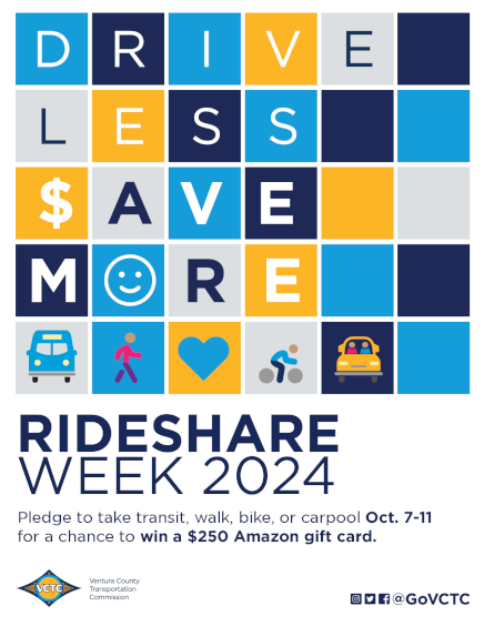 Rideshare Week 2024 Pledge Flier (English)